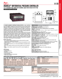 Thumbnail of document Data Sheet - DH Digihelic® Differential Pressure Controller